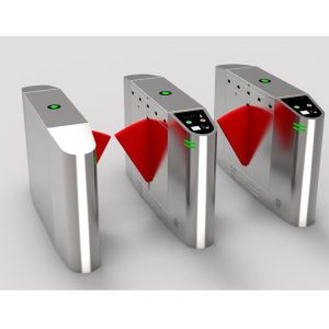 Buy cheap Office Automatic Flap Barrier Turnstile , 3 Pairs Retractable Barrier Gate from wholesalers