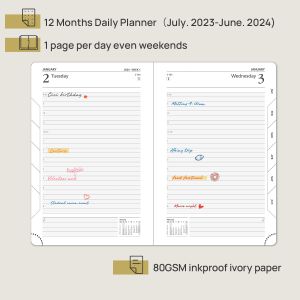 Buy cheap 2024 Daily Academic Planner Vertical Layout And Notes Section for School Use from wholesalers