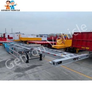 Buy cheap 40ft Container Transport 50 Tons Skeleton Semi Trailer from wholesalers