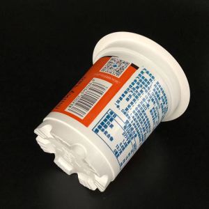 Buy cheap Custom Printing Cold Drink Plastic Yogurt Cup 10oz 320ml Precut Lid from wholesalers