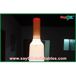 Commercial Advertusing Inflatable Wine Bottle Decoration With LED Lighting