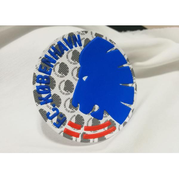 High Frequency Custom Screen Printing Patches , Reflective Silk Screen Labels