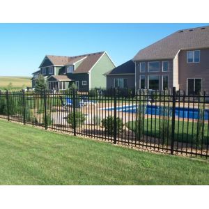 Buy cheap 2.1x2.4m Powder Coated Ce Passed Wrought Iron Picket Fence For High Security from wholesalers