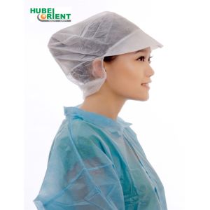 Buy cheap Single Use Polypropylene Non Woven Bouffant Head Cap With Peak from wholesalers