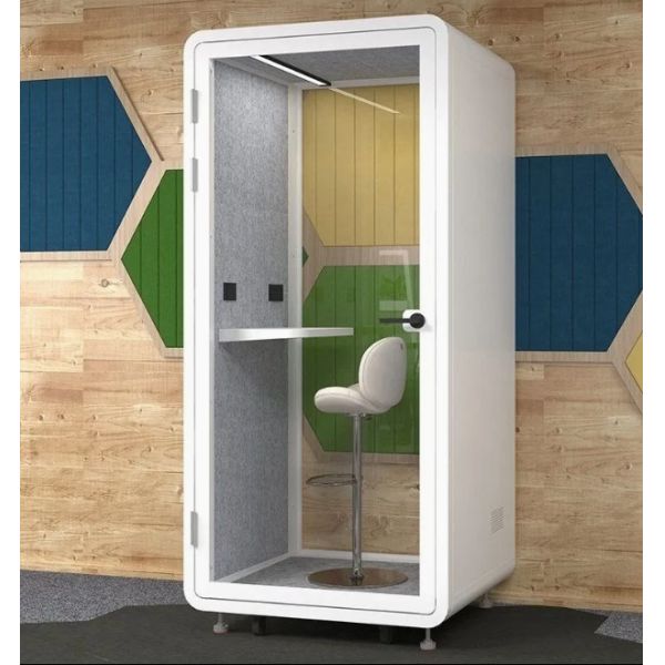Buy cheap Easy Assemble Office Phone Booth Customizable Soundproof Office Booth 105*100*230cm For Secure Talks from wholesalers