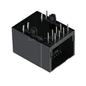 LPJE160NDNL 1X1 Port RJ45 Modular Jack without Integrated Magnetics Tab Down