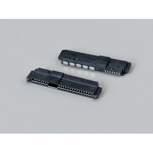 Buy cheap SAS 29P Right-Angle Solder wire Female Cable Connector with Positioning Peg, 15U