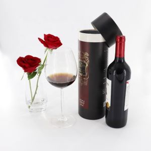 Buy cheap Matt Black Cardboard Wine Tube Multiusage Luxury Rigid ODM Available from wholesalers