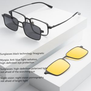 Buy cheap Driving Polarized Night Vision Magnetic Clip On Glasses ZTO 9909 from wholesalers