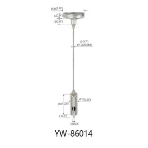 Buy cheap Self Locking Lighting Suspension Kits Up And Down Adjustable YW86010 from wholesalers