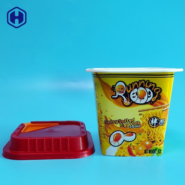Quality 92MM PP Japanese Ramen Noodle IML Cup With Holes for sale