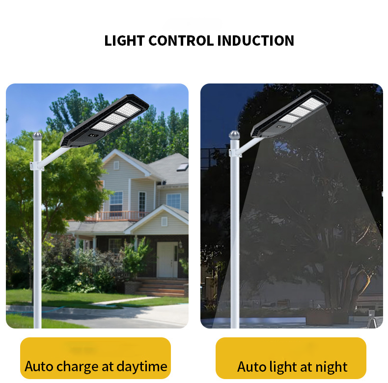China Smart Integrated Solar Street Light With IP65 Rating Intelligent Light Control Radar Motion Sensor on sale