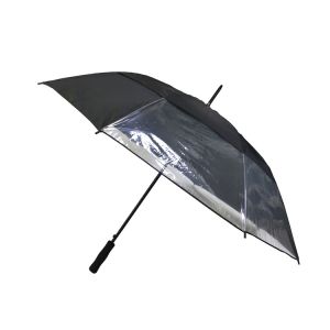 Buy cheap Auto Open Pongee 190T Windproof Golf Umbrellas With Transparent Panel from wholesalers