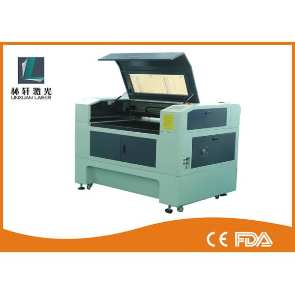 Buy cheap High Accuracy Desktop CO2 Laser Engraver , LCD Control Fabric Laser Engraving Machine from wholesalers