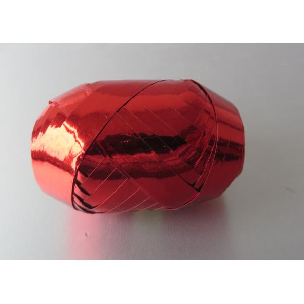 Yellow Silver Blue Curling Ribbon Egg for wrapping , metallic poly ribbon Egg