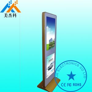 Vertical LCD Advertising Touch Screen Digital Signage Kiosk 500CD Brightness