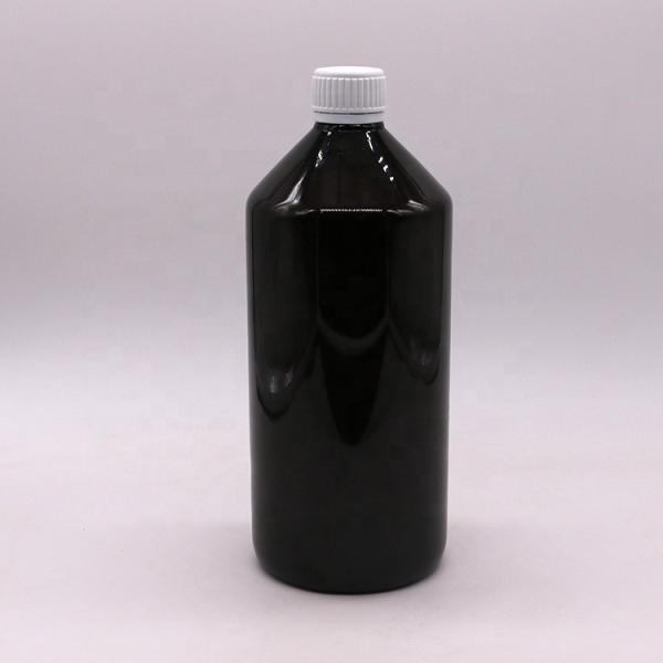 Buy cheap Dark Brown Translucent PET 1000ml Liquid Medicine Bottle with 28mm Tamper Proof Cap from wholesalers