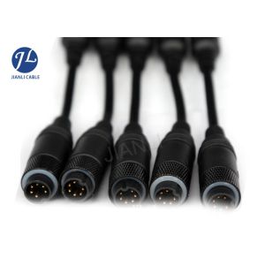 Buy cheap Waterproof Backup Camera Cable 4 Pin To 6 Pin Plug , Rearview Car Camera Electronic Wire from wholesalers