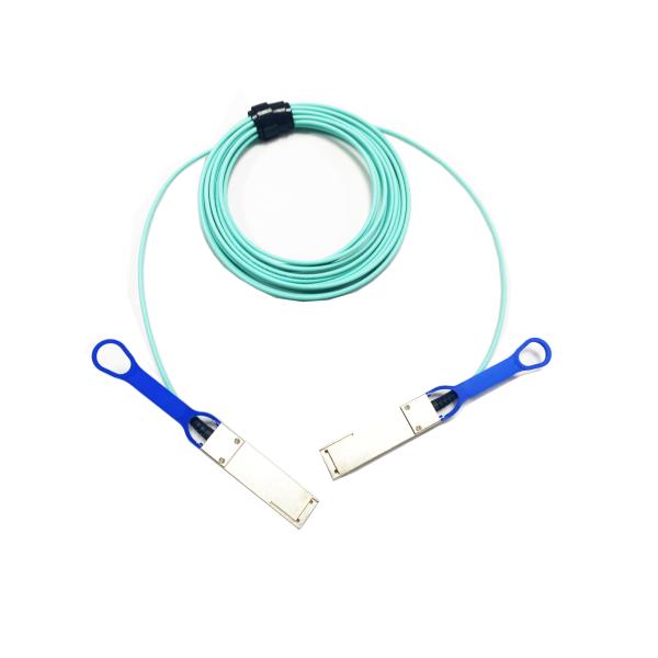 Buy cheap LSZH Duplex Active Optical Cable Fiber Optic Communication Multimode 50/125 OM3 SFP+ AOC from wholesalers