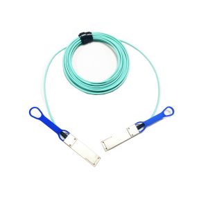 Buy cheap LSZH Duplex Active Optical Cable Fiber Optic Communication Multimode 50/125 OM3 SFP+ AOC from wholesalers