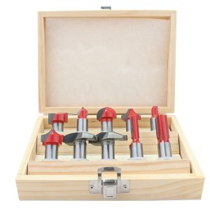 10 Piece Carbide Tipped Router 12mm Trimming End Mill 6 Flute Cnc Router Bits