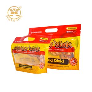 Buy cheap Custom Printing Zip Lock Rotisserie Chicken Packaging Bags 500g Standing With Pocket from wholesalers