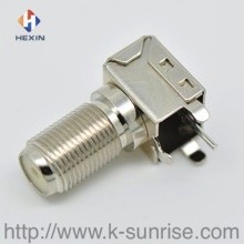 Buy cheap F jack connector with shielding from wholesalers