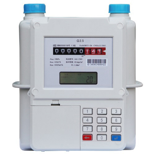 Quality Easy Install Keypad Prepayment Gas Smart Meter Class B With Build In Battery for sale