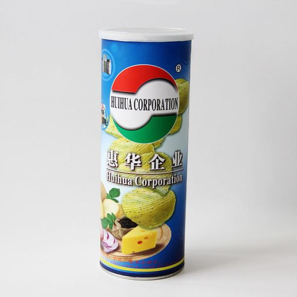 Quality Peel Off Foil Sealed Embossing Paper Composite Cans For Chips , Snack Foods for sale