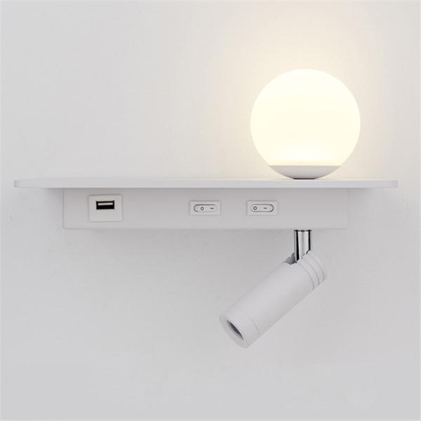 USB led reading light 3W beadboard wall lighting led bed lamp headboard acrylic