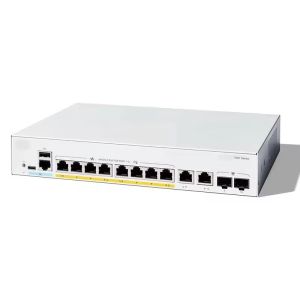 Buy cheap Stock GE C1300-8FP-2G Combo Network Switch Full PoE 8-Port with 2x1G SNMP LACP QoS Stackable Function from wholesalers
