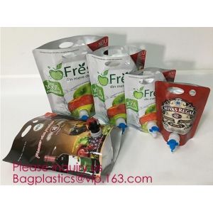 Customized 1.5L 3L 5L/Liter Reusable Refillable Empty Aluminum Foil Wine Bag In