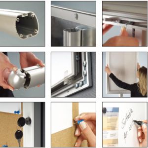 Buy cheap ODM Single Leg 1920mm Lockable Poster Case With Key from wholesalers