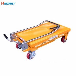 Buy cheap Factory supply safety device 500kg load capacity manual scissor lift table from wholesalers