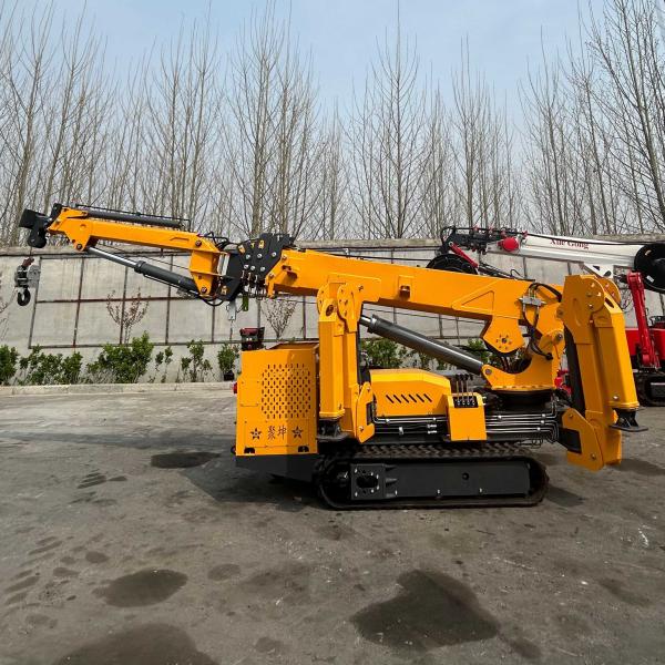 Buy cheap Electric And Diesel Power Heavy-Duty Performance Yellow / Red Or Green Crawler Spider Crane from wholesalers