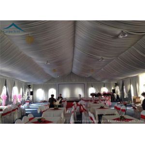 PVC Fabric Outdoor Party Tents Fire Resistant Tents With White Linings