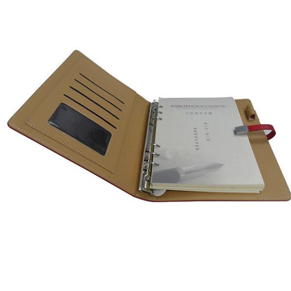 Quality A6 Spiral Notebook Journal Custom Printed Hardcover Matte Lamination Gold Foil Stamping Cover for sale