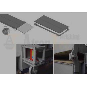 Commercial Mobile Truck Weighing Scale 60t Capacity With 4 Movable Wheels