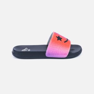 OEM EVA Anti Slip Bathroom Slippers With Smile Face Printed