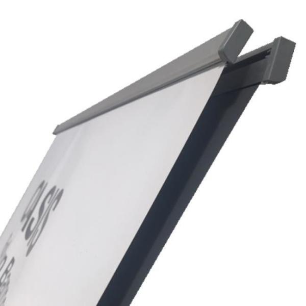 Buy cheap None Curling Roll Up Banner Display Stand Grey Back 200mics Thickness from wholesalers