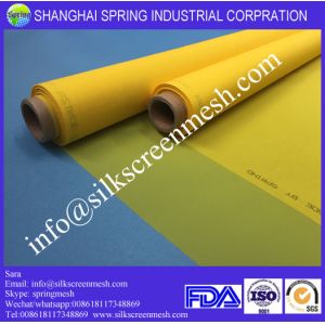 Buy cheap screenprinting mesh 90T white/yellow 100% monofilament polyester mesh from wholesalers