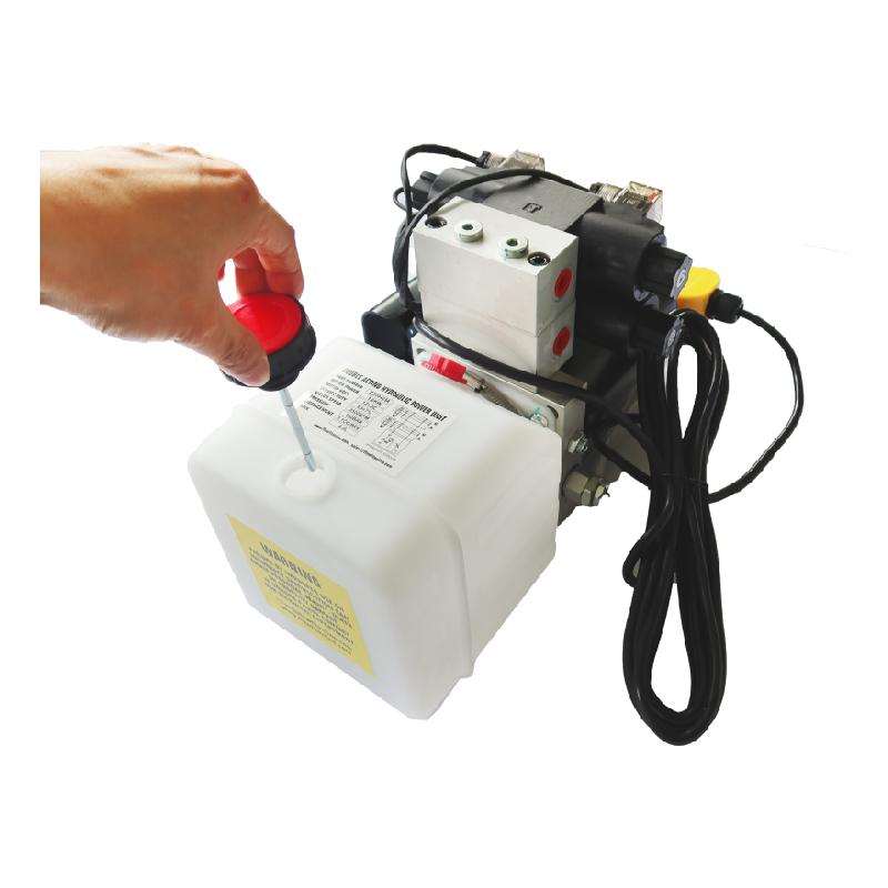 Buy cheap DC 12V 2.2kw Double Acting Hydraulic Power Unit for Crane Aerial Worker Hydraulic Lifter with 4 Buttons Remote Control 6m Line from wholesalers