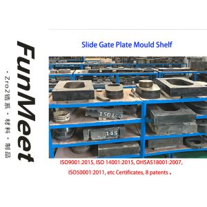 Embedded Al2O3 Slide Gate Plate With 170mm Hole Steel Smelting