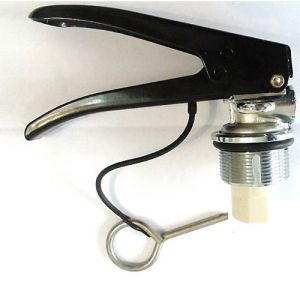 Buy cheap Brass / Chromed Fire Extinguisher Valve Safety Structure With Black Handle product