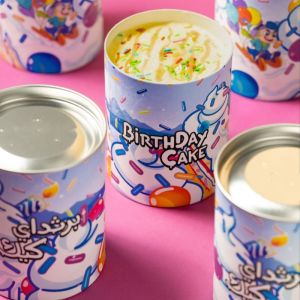 Buy cheap Eco-Friendly And Recyclable Cardboard Paper composite Cans With Metal Lid For Ice Cream Packaging from wholesalers