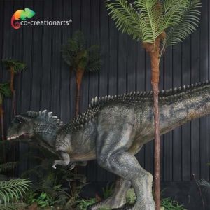 ZTE Animatronic Dinosaur Puppet With Track Basement For Amusement Park