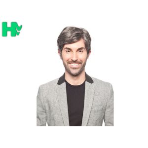 Buy cheap Fashion Father's Day Gift Synthetic Short Old Man Wigs , Synthetic Wigs For Mens from wholesalers