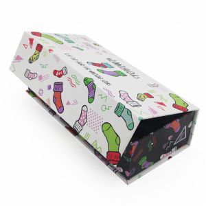 Buy cheap Custom Printing Luxury Magnetic Closure Socks Packaging Gift Box from wholesalers