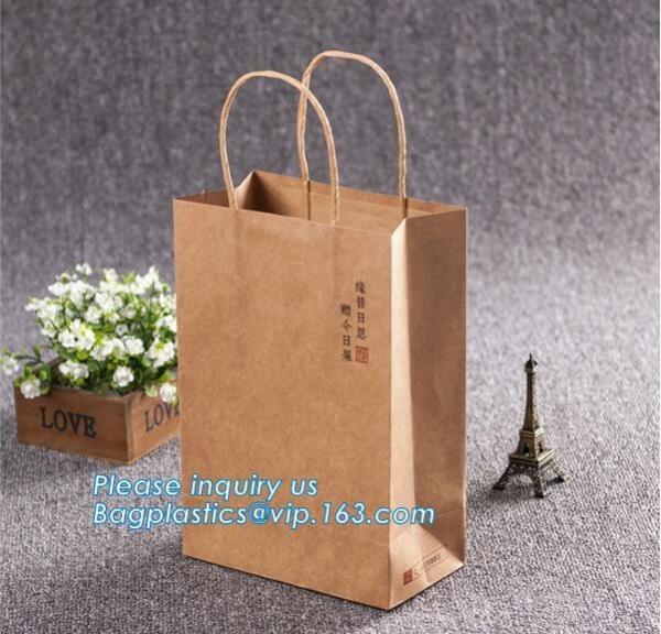Cheap Customized Cute Printed Paper Shopping Bag With Handle for Tea，Shopping Bag with Ribbon Handles for Clothing pack