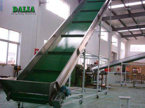 Quality Compact Structure Plastic Recycling Machine Automatic Operation Conveyor System for sale